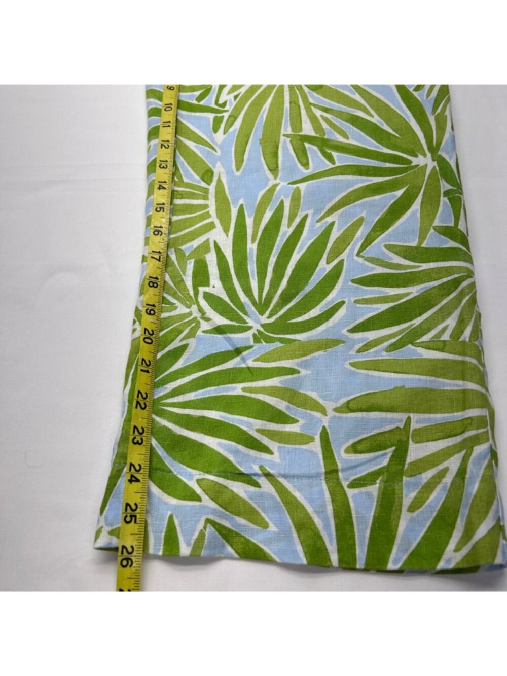 Sigrid Olsen Tropical Leaf Print Linen Top & Wide-Leg Pants Set Green & Blue S - Picture 14 of 16